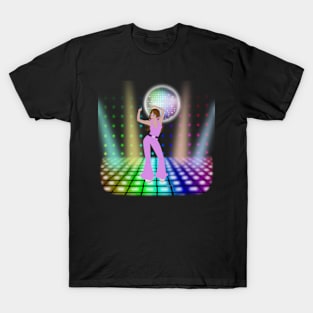 Brown Disco Chick T-Shirt